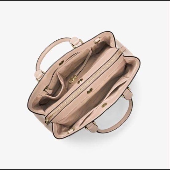 Michael Kors Savannah Oyster Leather Satchel - Picture 4 of 5